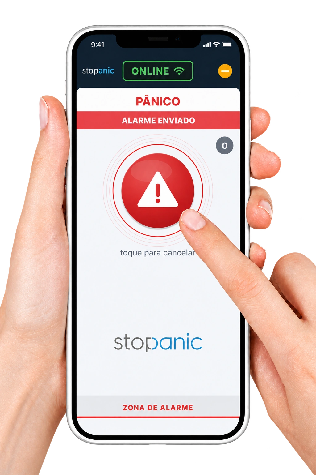 stopanic Home Care — Alarme enviado